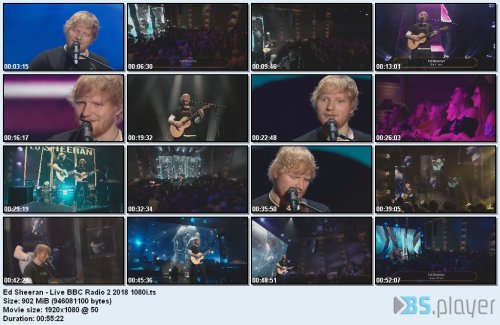 ed sheeran live bbc radio 2 2018 1080i idx - Ed Sheeran - Live BBC Radio 2 (2018) [HDTV 1080i] [H.264,AC3]