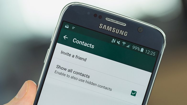 убедитесь, что whatsapp ищет всех ваши контакты