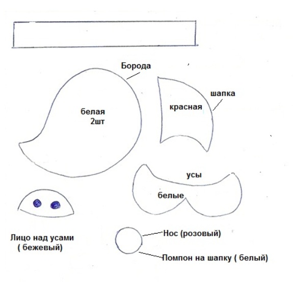Выкройка деда мороза своими руками выкройки 468