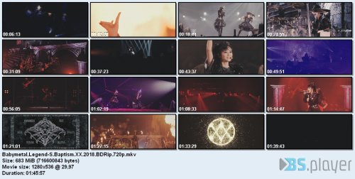 Babymetal - Legend-S Baptism XX (2018) BDRip 720p