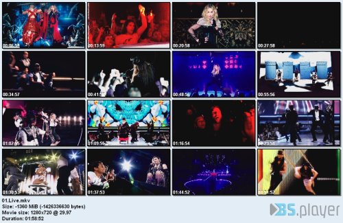 Madonna - Rebel Heart Tour (2016) BDRip 720p