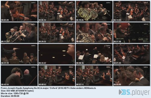 Joseph Haydn - Symphony No.92'Oxford' (2018) HDTV