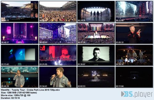 westlife twenty tour croke park live 2019 720p idx - Westlife - Twenty Tour (2019) HD 720p