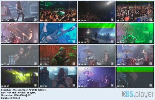 Sepultura - Wacken Open Air (2018) HD 1080p