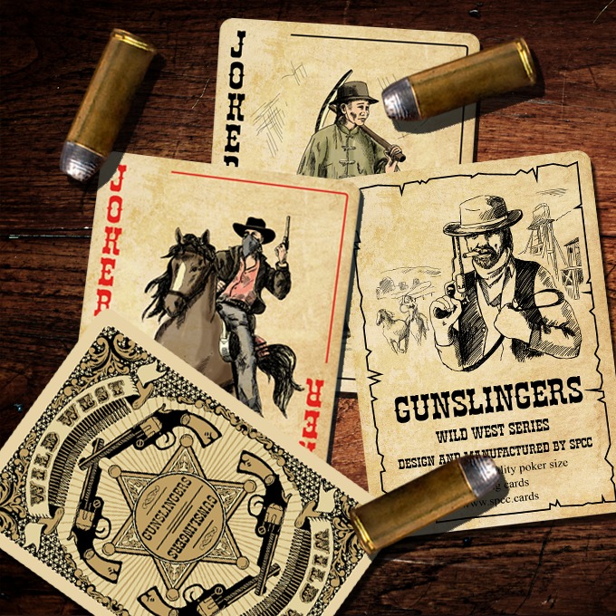 Fully Custom Wild West Playing Cards American History 