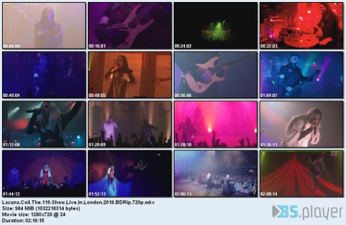 lacunacoilthe119showliveinlondon2018bdrip - Lacuna Coil - The 119 Show (2018) BDRip 720p