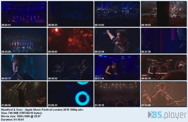 Mumford & Sons - Apple Music Festival (2015) HD 1080p