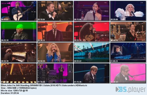 eltonjohnimstillstandinggrammyvsalute2018hdtvgalexanders - Elton John - I'm Still Standing Grammyb® Salute (2018) [HDTV 720p] [H.264,AC3]