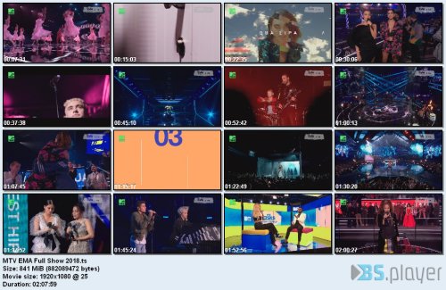 VA - MTV EMA (Music Performances & Full Show) (2018) HDTV