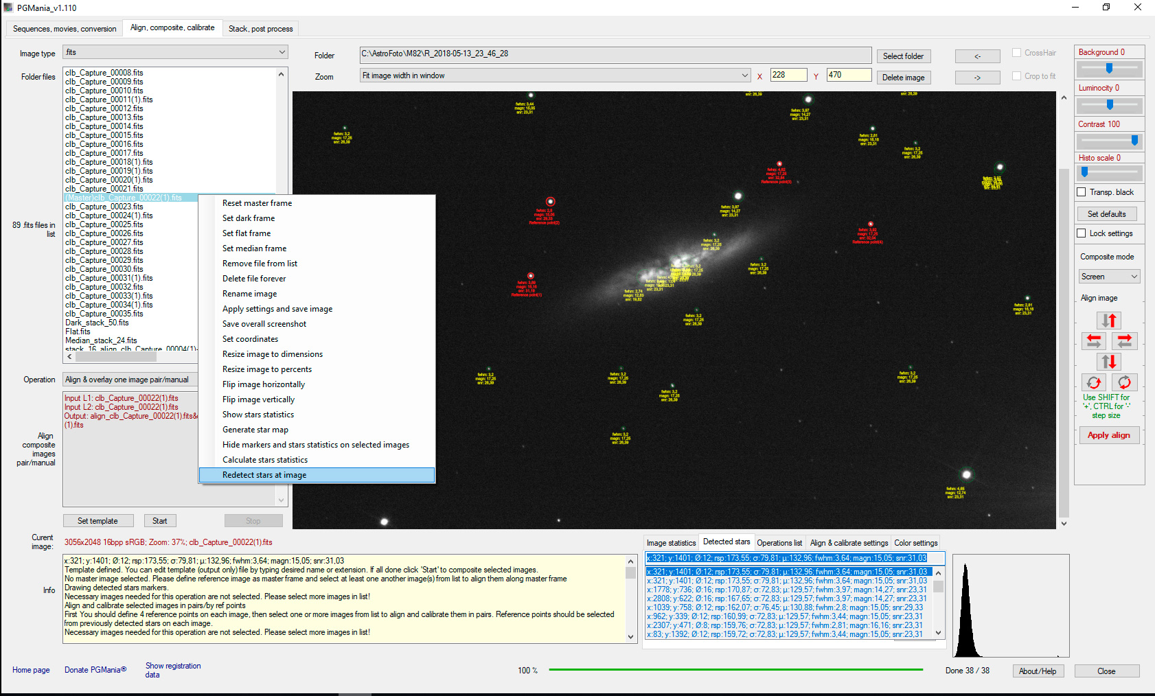 PGmania. detecting stars