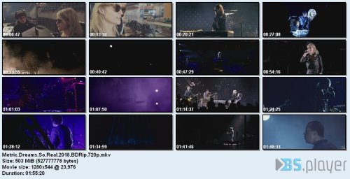 Metric - Dreams So Real (2018) BDRip 720p