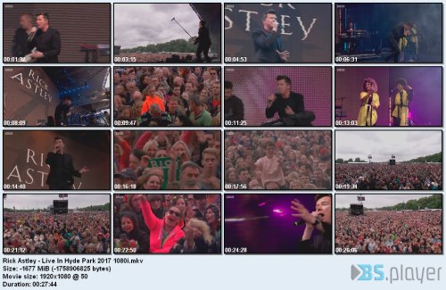 Rick Astley - Live In Hyde Park (2017) HDTV