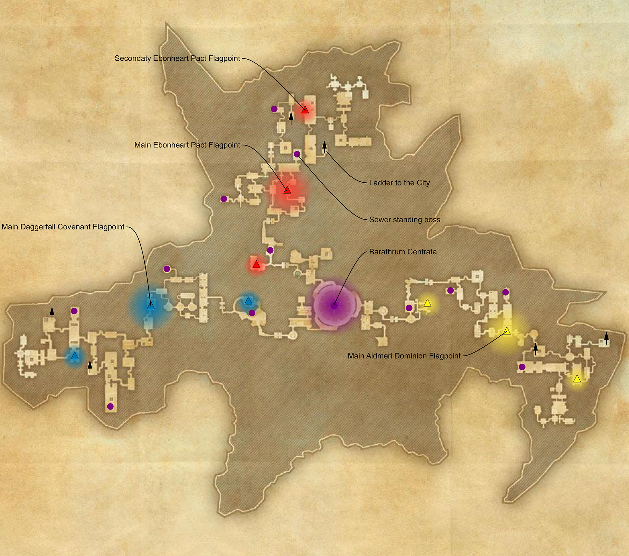 Teso канализация имперского города карта