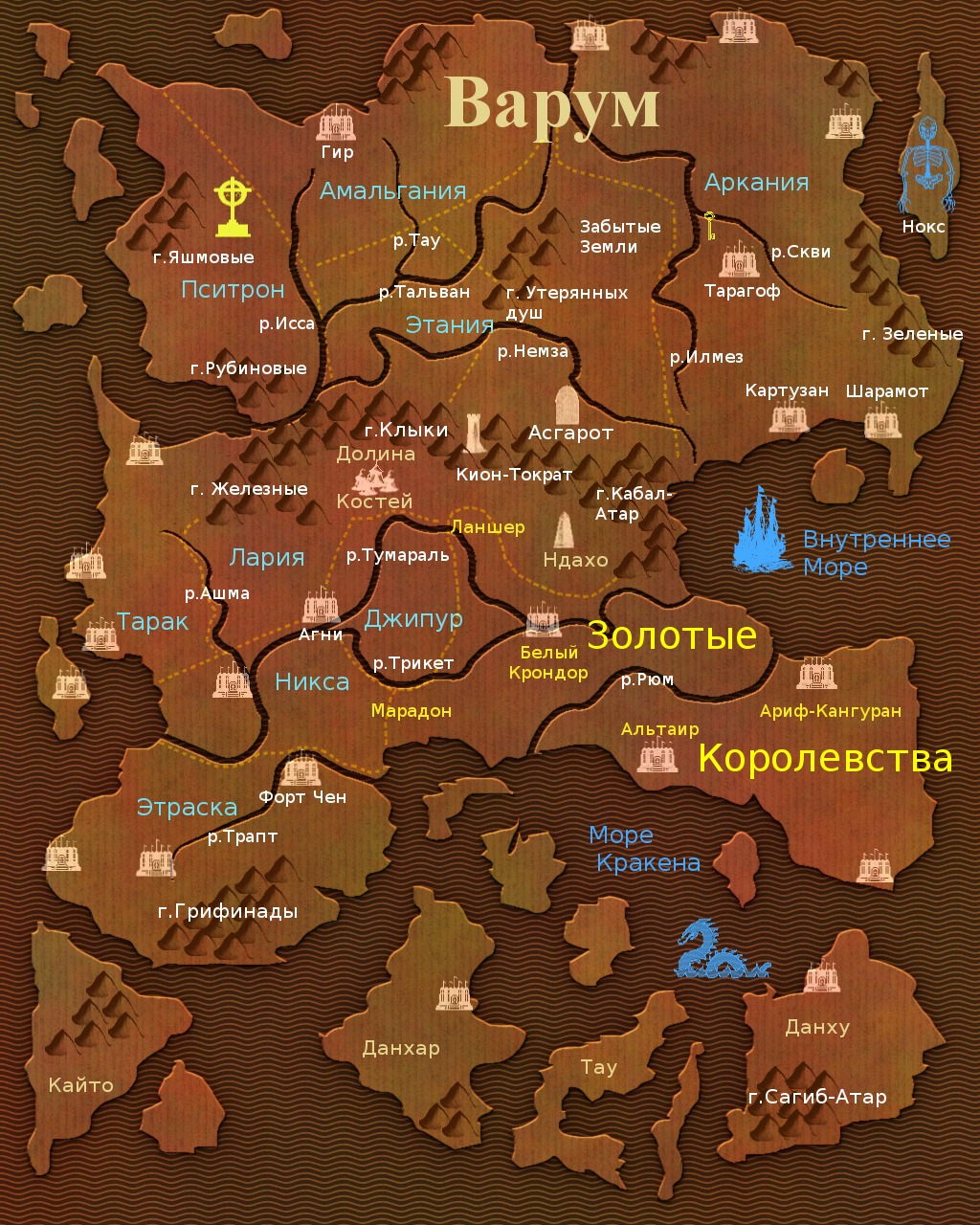 Карта континента омск