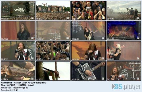 hammerfall wacken open air 2019 1080p idx - Hammerfall - Wacken Open Air (2019) HD 1080p