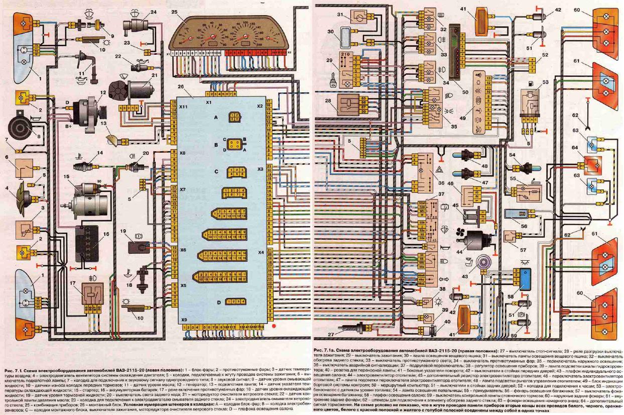 Проводка ваз 2114 инжектор 8 клапанов